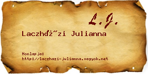 Laczházi Julianna névjegykártya